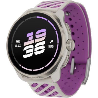Smartwatch SUUNTO Race 3S Titanium Srebrno-fioletowy