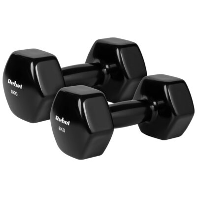 Zestaw hantli REBEL ACTIVE RBA-2340-8 (2 x 8 kg)