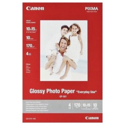 Obraz przedstawiający Papier fotograficzny CANON GP-501 A6 10 arkuszy