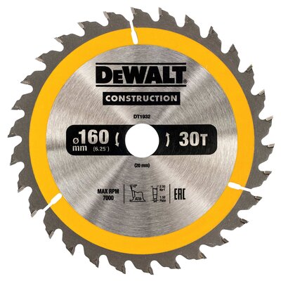 Tarcza do cięcia DEWALT DT1932-QZ 160 mm