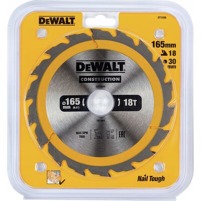 Фото - Круг відрізний DeWALT Tarcza do cięcia  DT1936-QZ 165 mm 