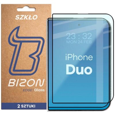 Szkło hartowane BIZON Glass Edge Duo do Apple iPhone Duo (2 szt.)