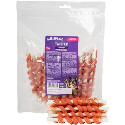 Przysmak dla psa CHRUP&GO Twister z królikiem 500 g