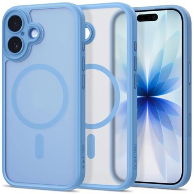 Etui TECH-PROTECT MagPeak MagSafe CC do Apple iPhone 17 Przezroczysto-niebieski matowy