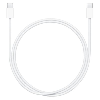 Kabel USB-C - USB-C APPLE 60W Tkany 1 m Biały