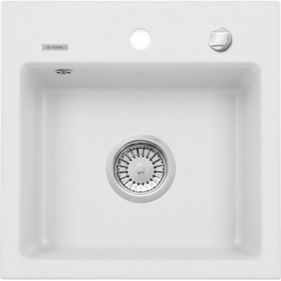 Zlewozmywak jednokomorowy DEANTE Zorba ZQZ A103 Alabaster 44x44