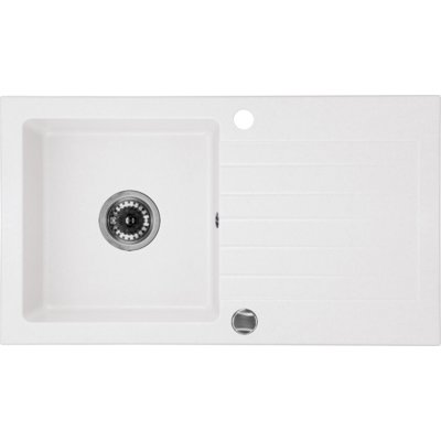 Zlewozmywak jednokomorowy z ociekaczem DEANTE Zorba ZQZ A113 Alabaster 44x76