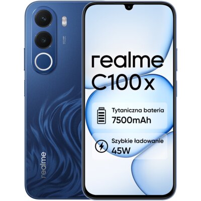 Smartfon REALME C100x 4/256GB 6.8" 120Hz Niebieski