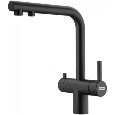 Bateria kuchenna stojąca FRANKE Atlas Neo Clear Water pull-out z wyciąganą wylewką do filtra wody Czarna stal szlachetna 120.0758.156
