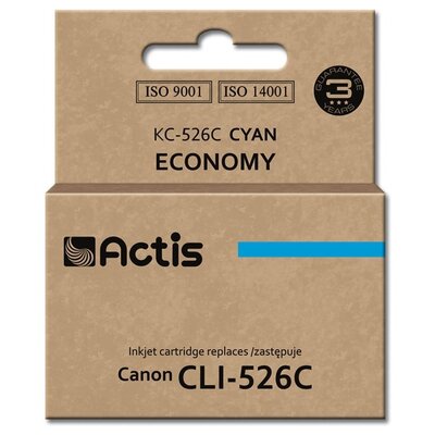 Obraz przedstawiający Tusz ACTIS do Canon CLI-526C Błękitny 10 ml KC-526C