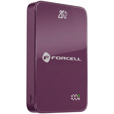 Powerbank FORCELL F10k8 10000 mAh 15W Burgund