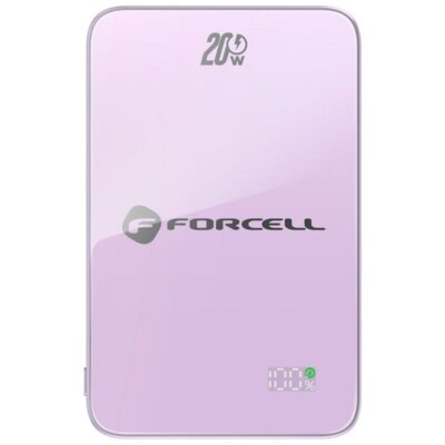 Powerbank FORCELL F-Energy MagSafe F5K8 5000mAh 15W Fioletowy