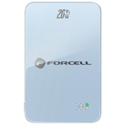 Powerbank FORCELL F-Energy MagSafe F5K8 5000mAh 15W Jasnoniebieski