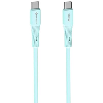 Kabel USB-C - USB-C FORCELL F-Energy C347 100W 1 m Niebieski