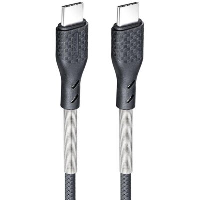 Kabel USB-C - USB-C FORCELL F-Energy CB-02C 66W 1 m Czarny