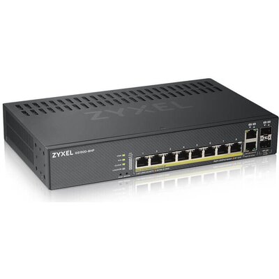 Switch ZYXEL GS1920-8HPV2-EU0101F Gigabit Ethernet, 12 portów, Funkcja PoE, Zarządzalny