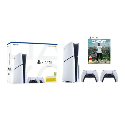 Konsola SONY PlayStation 5 Slim E-chassis 1TB + Kontroler SONY DualSense Biały + EA SPORTS FC 27 Gra PS5