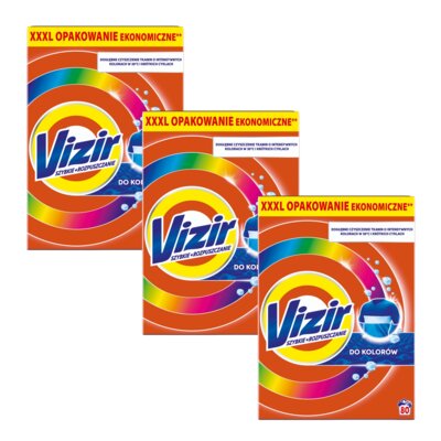 Proszek do prania VIZIR Color 3 x 4.4 kg do kolorowych tkanin