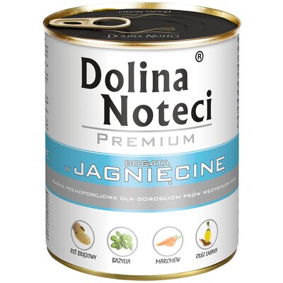 Karma dla psa DOLINA NOTECI Premium bogata w jagnięcinę 800 g