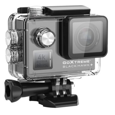 Kamera sportowa GOXTREME BLACK HAWK+ (4K 60FPS),sens 12 Mpx, pilot, WiFi, do 60m wodoszczelność