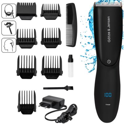 Strzyżarka GÖTZE & JENSEN CL900 bezprzewodowa 7 nakładek 1-30 mm