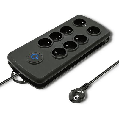 Listwa QOLTEC 50161 (2.5 m) Czarny