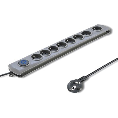 Listwa QOLTEC 50167 (1.8 m) Szary