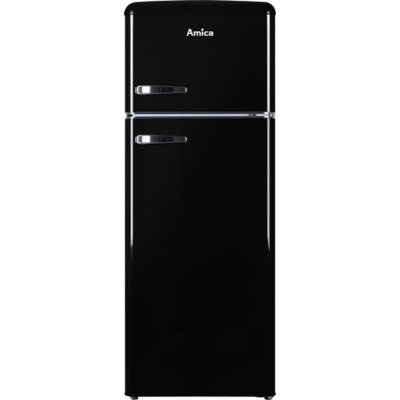 Lodówka AMICA KGC15634S 144cm Czarna Retro