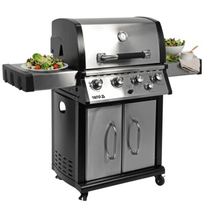 Grill ogrodowy gazowy YATO YG-20013 17.5 kW 65 x 46 cm