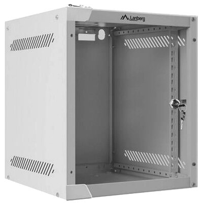 Szafa RACK LANBERG 10" 6U WF10-2306-10S 280 x 310 mm, Wisząca Szary