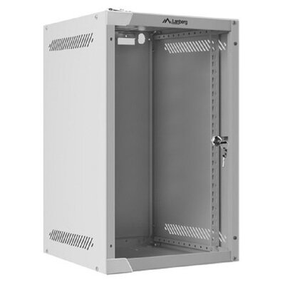 Фото - Серверна шафа Lanberg Szafa RACK  10" 9U WF10-2309-10S Szary 