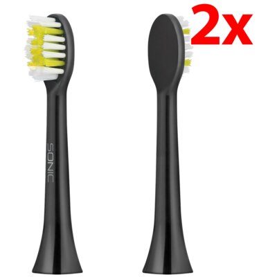 Oryginalna końcówka szczoteczki TEESA Sonic Black TSA8016 (2 szt.) (Delikatna dla dziąseł)