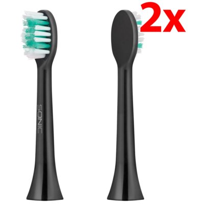 Oryginalna końcówka szczoteczki TEESA Sonic Black TSA8017 (2 szt.) (Delikatna dla dziąseł)