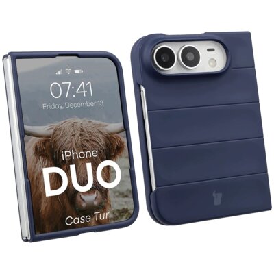 Etui BIZON Case Tur do Apple iPhone Duo Granatowy