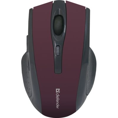 Mysz DEFENDER Accura MM-665 Bordowy