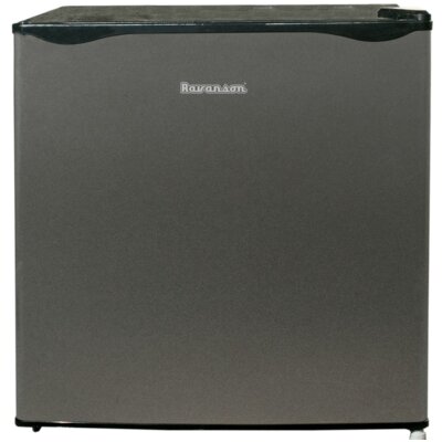 Lodówka RAVANSON LKK-50ES 48.5cm Srebrno-czarna