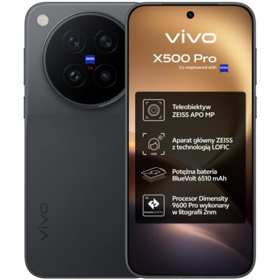 Smartfon VIVO X500 Pro 5G 12/256GB 6.36" 144Hz Czarny
