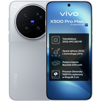 Smartfon VIVO X500 Pro Max 5G 12/512GB 6.85" 144Hz Szary