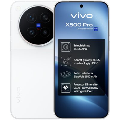 Smartfon VIVO X500 Pro 5G 12/256GB 6.36" 144Hz Biały