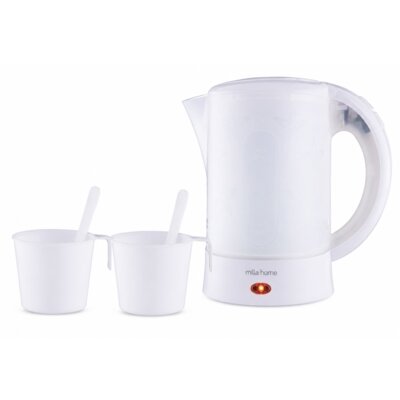 Czajnik turystyczny MILLA HOME MTK100WE Biały 650W pojemność 0,6L 2 kubki