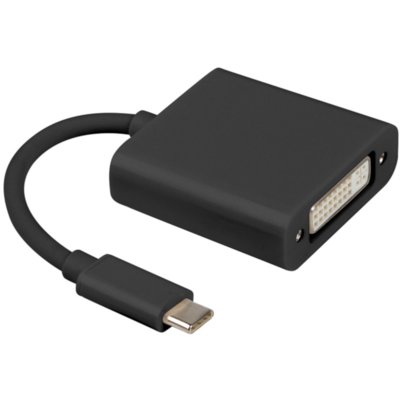 Adapter USB Typ-C - DVI-I LANBERG 0.15 m