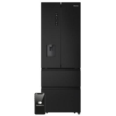 Lodówka HISENSE SkyLine RF632N4WFE1 4D No frost 200cm Czarna