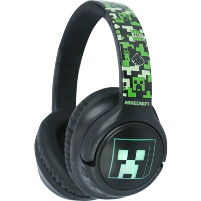 Słuchawki nauszne OTL LED Minecraft Czarno-zielony