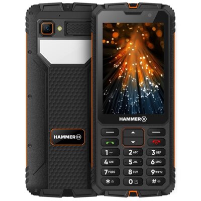 Telefon HAMMER Lumen LTE Czarno-pomarańczowy