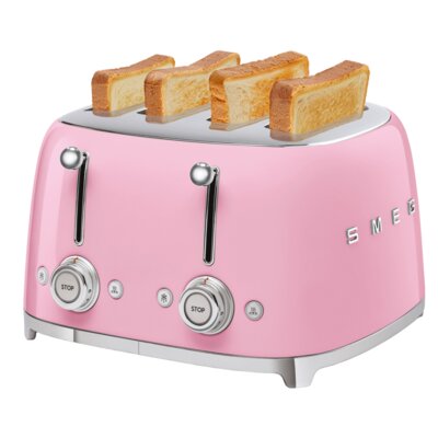 Toster SMEG TSF03PKEU Różowy