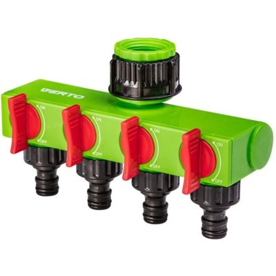 Przyłącze kranowe VERTO z 4 wyjściami 3/4" 1" 15G761