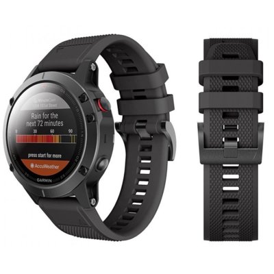 Pasek TECH-PROTECT Smooth do Garmin Fenix 5/6/6 Pro/7 Czarny