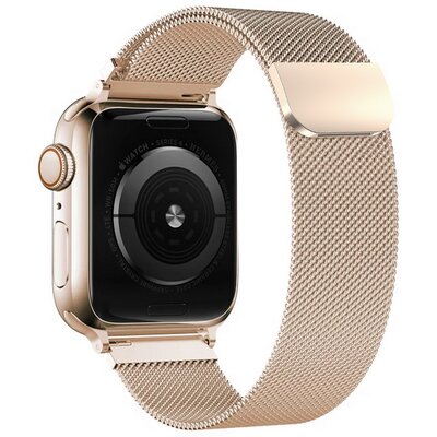 Pasek TECH-PROTECT MilaneseBand do Apple Watch 6/7/8/9/10/SE/Ultra 1/2 (44/45/46/49mm) Złoty