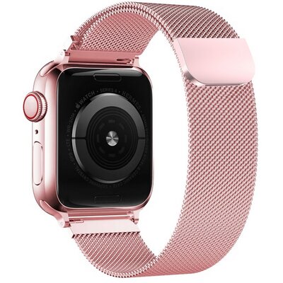 Pasek TECH-PROTECT MilaneseBand do Apple Watch 6/7/8/9/10/SE (40/41/42mm) Różowe Złoto