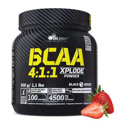 Aminokwasy BCAA OLIMP Xplode Powder Truskawkowy (500 g)